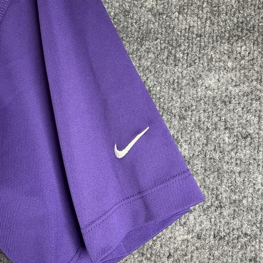 Nike Golf LSU University Club Polo Shirt Mens XL Purple Dri-FIT Embroidered - Picture 3 of 6